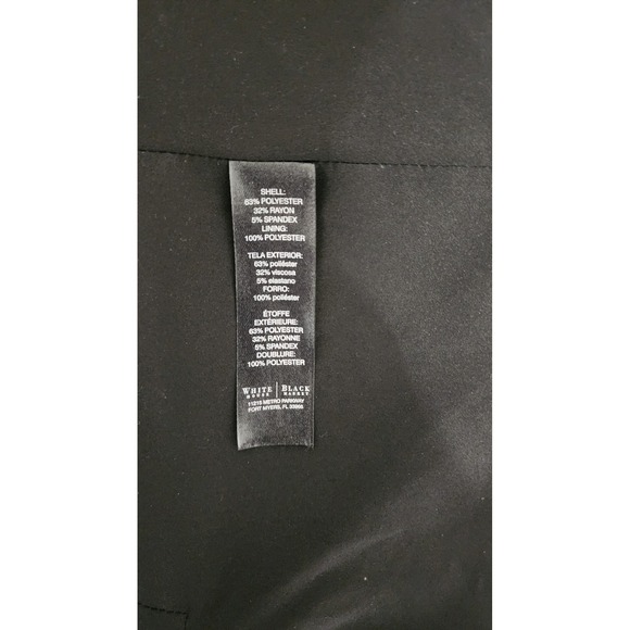 White House Black Market Black Sleeveless Open Front Vest Size 4‎ - Picture 8 of 8